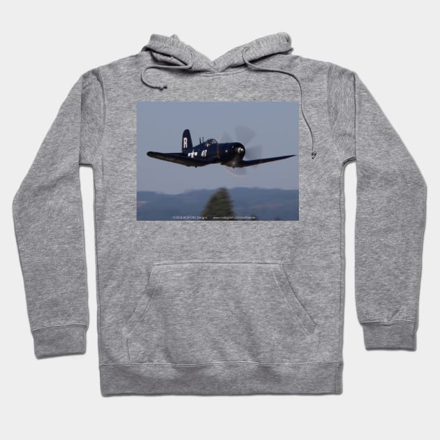 F4U-7 Corsair Flyby Hoodie by acefox1